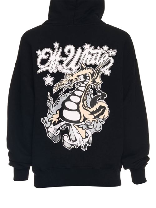 Dragon hooded sweatshirt OFF WHITE | OMBB085F24FLE00I1084